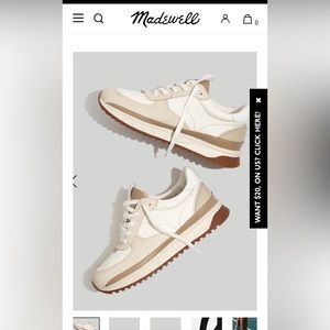 Madewell Tennis Shoes- Size 7